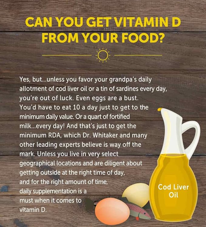 Dr. Whitaker's BeyonD3 - Vitamin D3 Supplement 5000 IU Plus Boron Vitamin K2 Magnesium &amp Zinc - Supports Immune Health Calcium Metabolism &amp Bone Mineralization (30 Capsules)