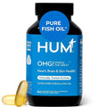 HUM OMG! Omega The Great Triple Omega 3 Fish Oil Supplement for Women &amp Men with Vitamin E DHA &amp EPA Skin Care &amp Skin Tone Support for Heart &amp Brain Health Gluten Free Non GMO 60