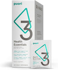 Puori P3 Health Essentials with Magnesium Zinc Complex Omega 3 Fish Oil &amp Vitamin D3 Supplements - Men &amp Womens Daily Multi-Vitamins for Immune System Support &amp Overall Health - 30 Servin