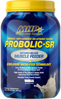 Maximum Human Performance Probolic-SR Sustained Release Protein Powder 24g Protein BCAAs Glutamine Arginine Pre-Workout Post-Workout Nighttime Protein 2lbs 26 Servings Vanilla
