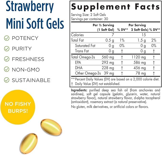 NORDIC NATURALS Ultimate Omega Minis 60 CT