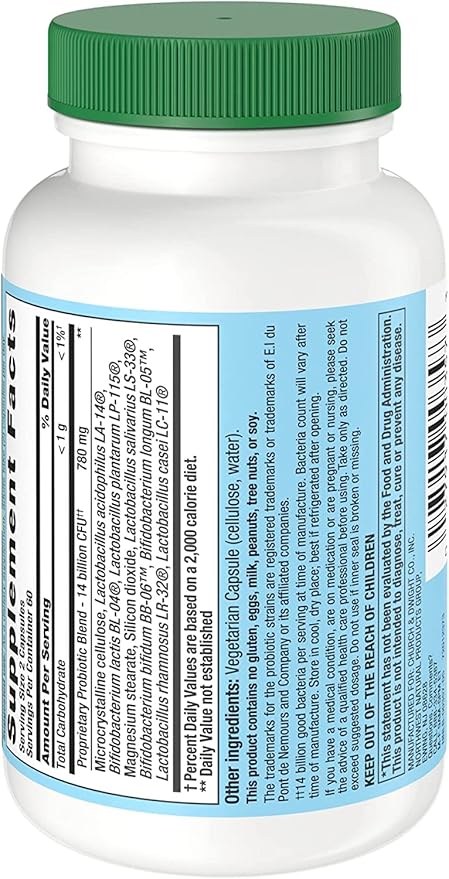 Nutrition Now PB8 Pro-Biotic Vegetarian Acidophilus - Pack of 3 - 120 Capsules Each