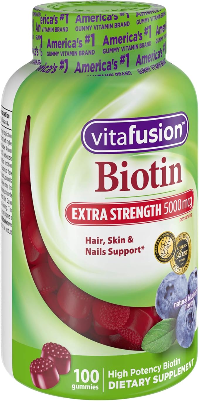 Vitafusion Extra Strength Biotin Gummy Vitamins 100 ct
