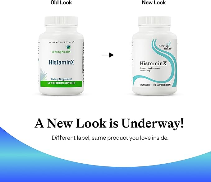 Seeking Health HistaminX - Supplement with Bromelain &amp Flavonoids - Formula Aids Healthy Swelling Responses &amp Seasonal Comfort - Support Immune System with Antioxidants - 60 Capsules