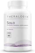 Theralogix Solo Multivitamin &amp Multimineral Supplement Without Iron - 90-Day Supply - Iron-Free Multivitamin - Support for Women &amp Men - Vitamin D3 Vitamin C &amp B Vitamins - NSF Certified