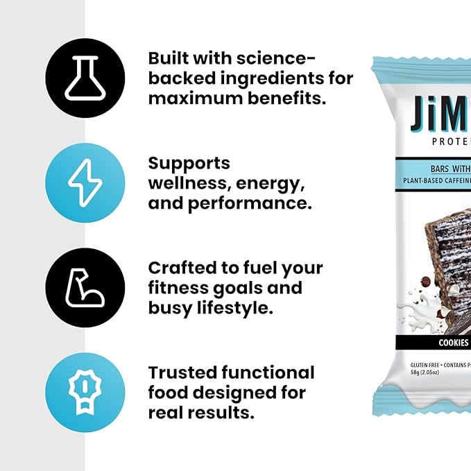 JiMMYBAR! - Eye Of The Tiger Caramel Chocolate Peanut Protein Bars - 25g Protein Bar - 6g Low Sugar - 12 Count - 60g Health Bars - Functional Snack with Real Peanuts &amp Hand-Drizzled Chocolate