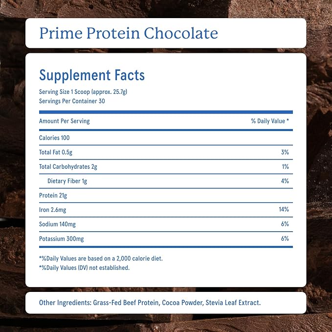 Equip Foods Prime Protein Powder Chocolate &amp Core Colostrum Powder