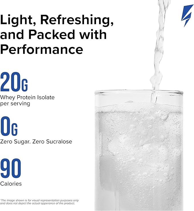Inno Clear Whey Protein Powder - 20g Ultra-Filtered Clear Protein Powder Refreshing Taste &amp Texture Low Calorie Zero Sugar - for Training Workout Recovery &amp Daily Fitness (Blue Raspberry)
