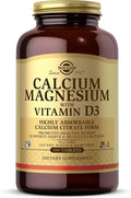 Solgar Calcium Magnesium with Vitamin D3 300 Tablets - Promotes Healthy Bones Supports Nerve &amp Muscle Function - Highly Absorbable Form - Non-GMO and Gluten Free - 60 Servings