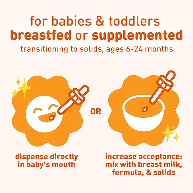 Enfamil Poly-Vi-Sol and Fer-in-Sol Iron Liquid Drop Multivitamin Supplements for Infants and Toddlers 2x50 mL Dropper Bottle
