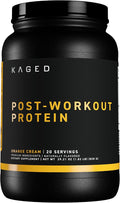 Kaged Post Workout Protein Powder | Re-Kaged | 28g Whey Protein with Creatine Glutamine &amp Betaine for Muscle Growth &amp Recovery | Low Sugar | 20 Servings | Orange Cream
