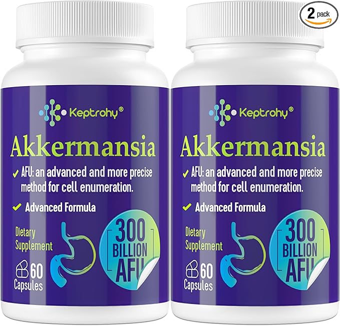 300 Billion AFU Akkermansia Probiotic for Women &amp Men Akkermansia Muciniphila for More Akkermansia Production Digestive Gut &amp Immune Gut Digestive Lining Function 120 Count