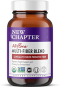 New Chapter All-Flora Multi-Fiber Supplement with Clinically Studied Prebiotic Inulin + Psyllium Husk for Digestion &amp Gut Health Good Source of Daily Fiber USDA Organic 100% Vegan 120 Count