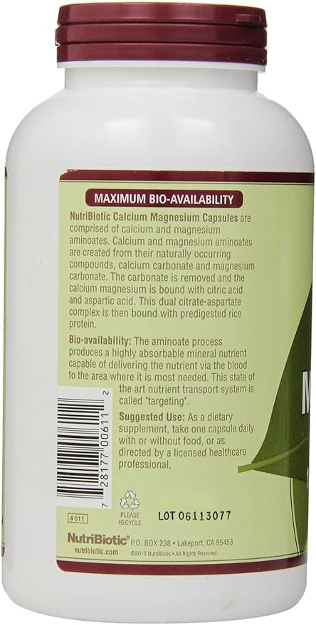 Nutribiotic Calcium Magnesium 250 Caps