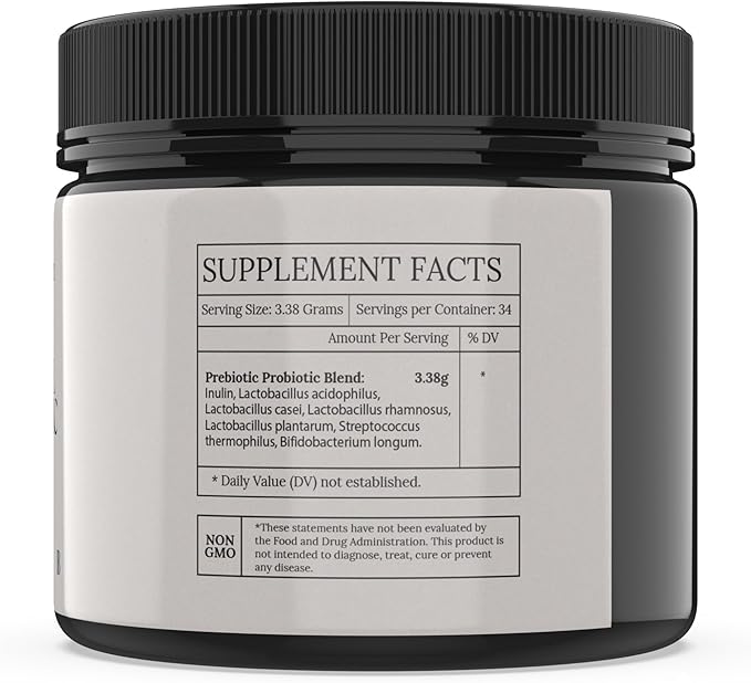 Original Synbiotic Formula - Probiotic Blend &amp Organic Inulin Prebiotics - Supports Gut Balance Digestive Wellness &amp Microbiome Diversity - Daily Microbiome Support - Vegan Clean Label 120g