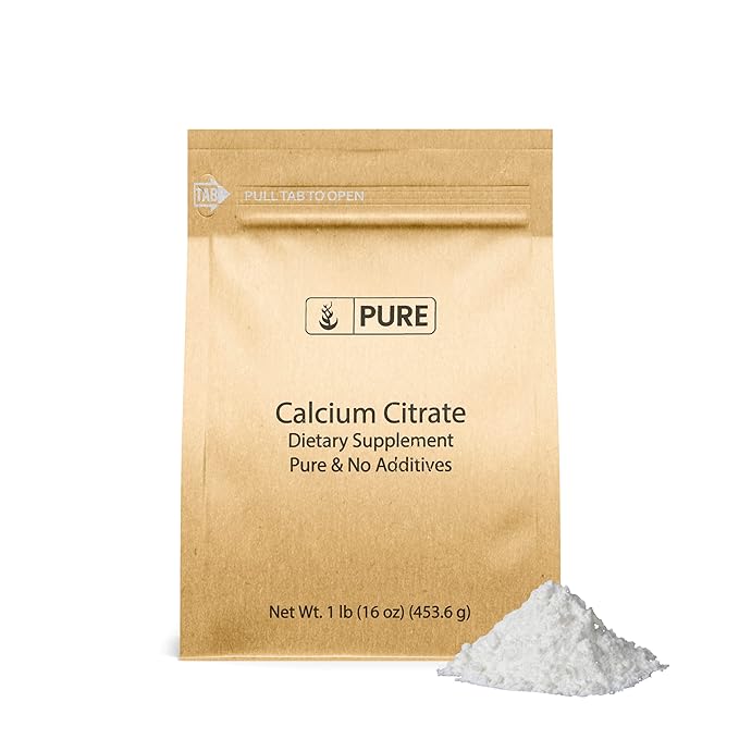 Pure Original Ingredients Calcium Bundle (1lb) Calcium Chloride Calcium Citrate Calcium Lactate