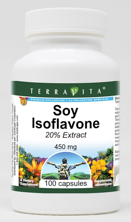 Soy Isoflavone 20% - 450 mg (100 Capsules ZIN: 521420)