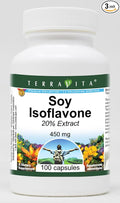 Soy Isoflavone 20% - 450 mg (100 Capsules ZIN: 521420) - 3 Pack