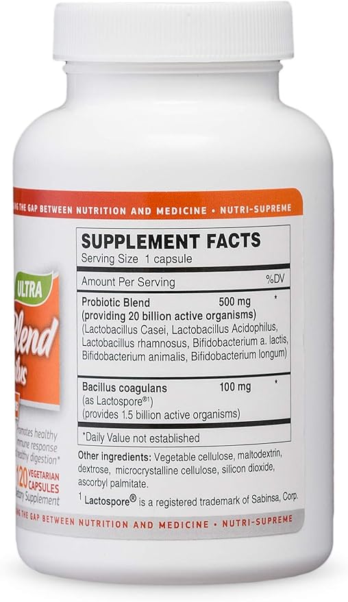 Ultra Probiotic Blend 120 Vegetarian Capsules