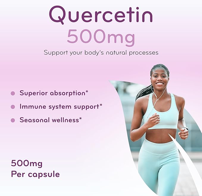 Advanced Zinc Quercetin with Bromelain Formula - Triple Immune Support Quercetin Complex for Daily and Seasonal Immune System Wellness Support - Made in a cGMP American Facility (480 Servings)
