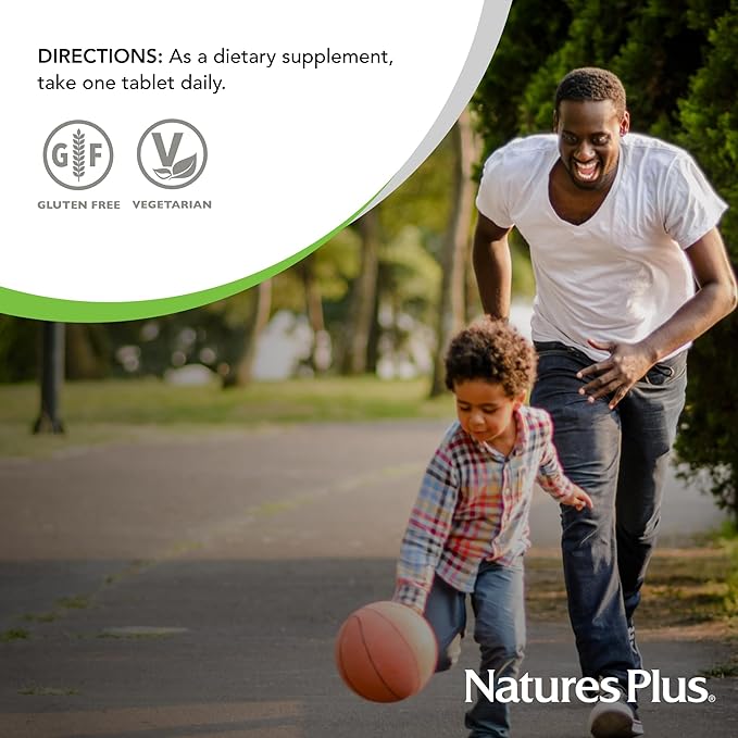 NaturesPlus Cal/Mag - 180 Vegetarian Tablets - 500 mg Calcium 250 mg Magnesium - Supports Energy Production &amp Overall Well-Being - 180 Servings