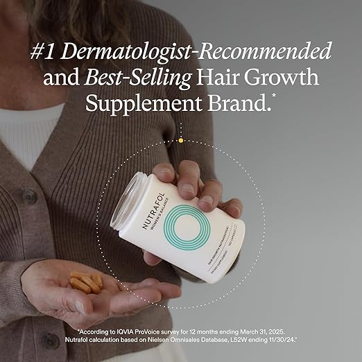 Nutrafol Women's Balance Hair Growth Supplements Ages 45 and Up Clinically Proven for Visibly Thicker Hair and Scalp Coverage Dermatologist Recommended - 1 Month Supply