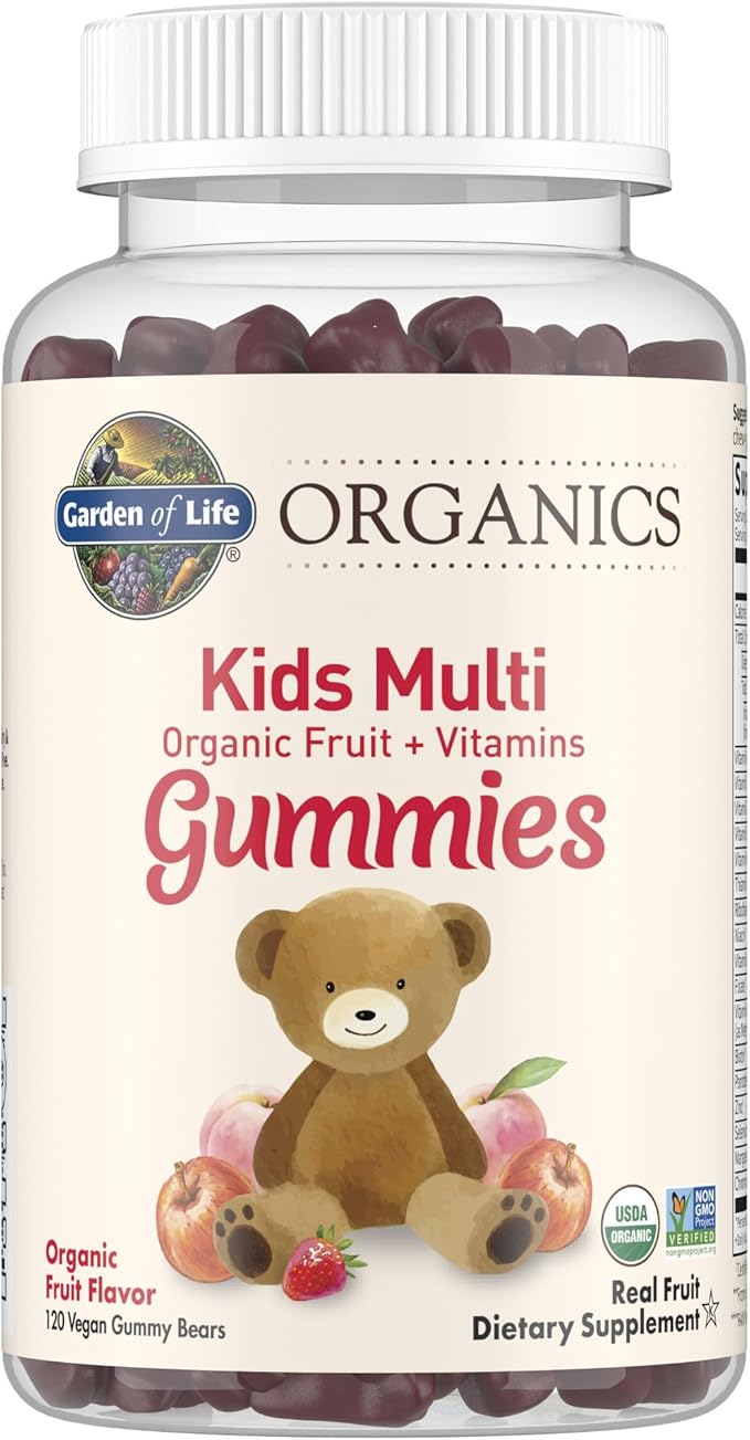 Garden of Life Organics Kids Gummy Vitamins - Fruit - Certified Organic &amp Organics Women 40+ Gummy Vitamins - Berry
