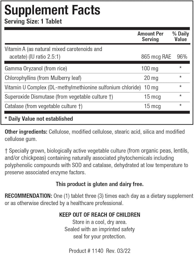 Biotics Research Gastrazyme™ &amp Bio K Mulsion™ – Digestive Support with Vitamin U Complex &amp Liquid Vitamin K1 for Bone Strength Heart Health Gut Lining &amp Healthy Blood Clotting- 90 tabs +
