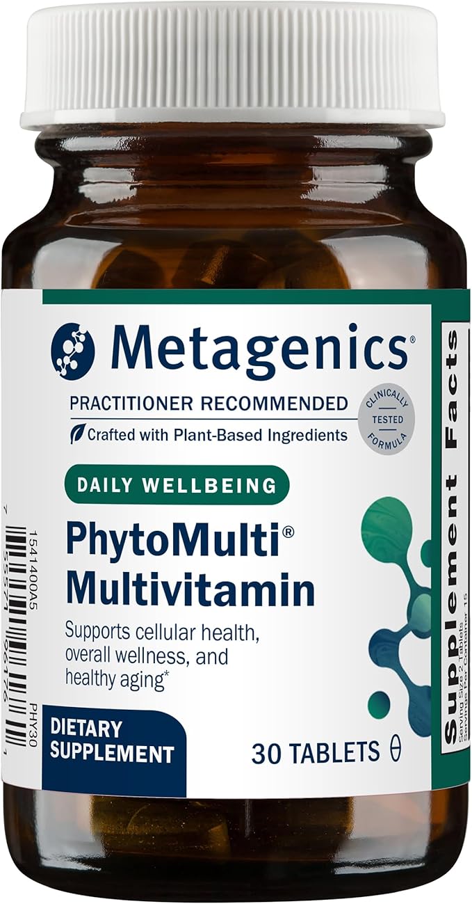 Metagenics PhytoMulti Without Iron - Daily Multivitamin for Men &amp Women* - with 20+ Vitamins Minerals &amp Phytonutrients for Antioxidant &amp Immune Support* - Non‑GMO Gluten‑Free - 30 Tablet