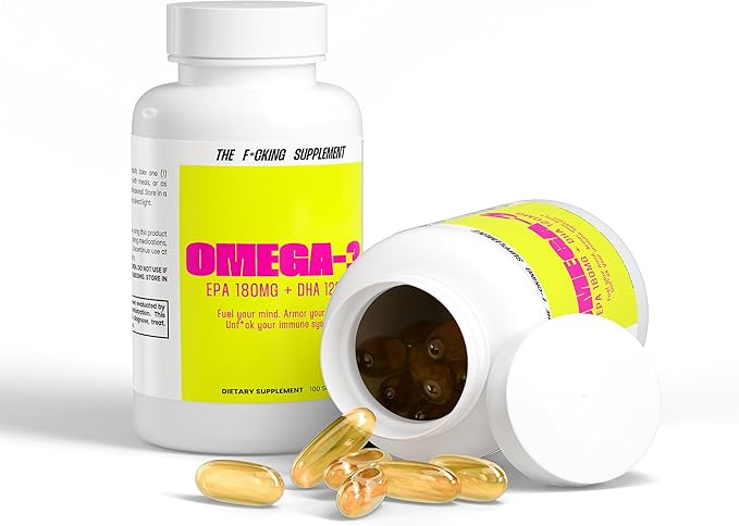 Omega-3 EPA 180mg + DHA 120mg Fish Oil Softgels 100 Count 0.38 lb