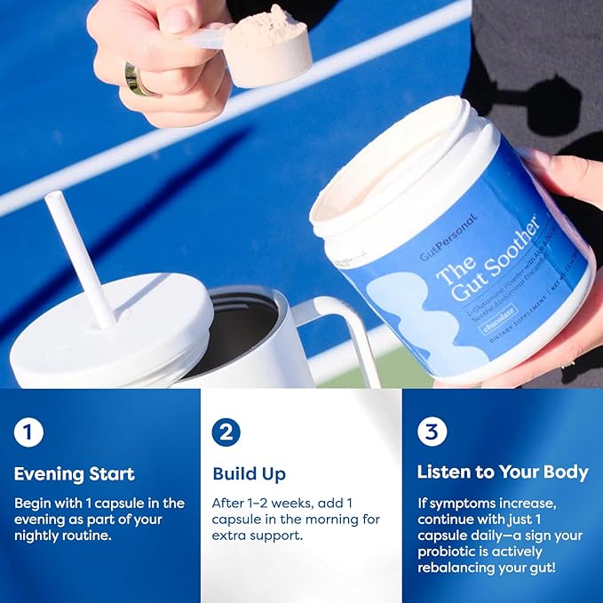 GutPersonal The Gut Fix™ Bundle: The Miracle Worker Magnesium Powder Supplement Strawberry Flavor 30 Servings + The Booster Targeted Probiotic Capsule 60 Servings