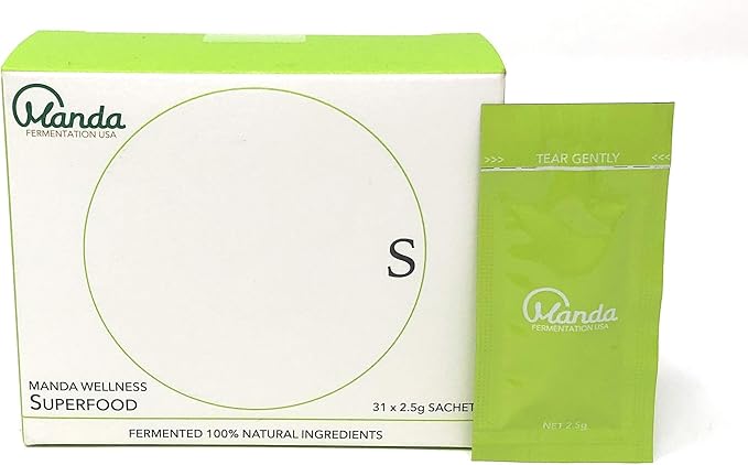 Manda Wellness Superfood | Prebiotic Fermented Health Product Made in Japan | Support Your Gut Health Support Your Immune System | Manda Koso (31sachets)