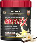 ALLMAX ISOFLEX Pure Whey Isolate Protein Powder - Gluten Free Low Lactose Sugar-Free - High-Protein Clean Keto-Friendly for Pre Post Workout Supplement for Women and Men | Vanilla 1lb