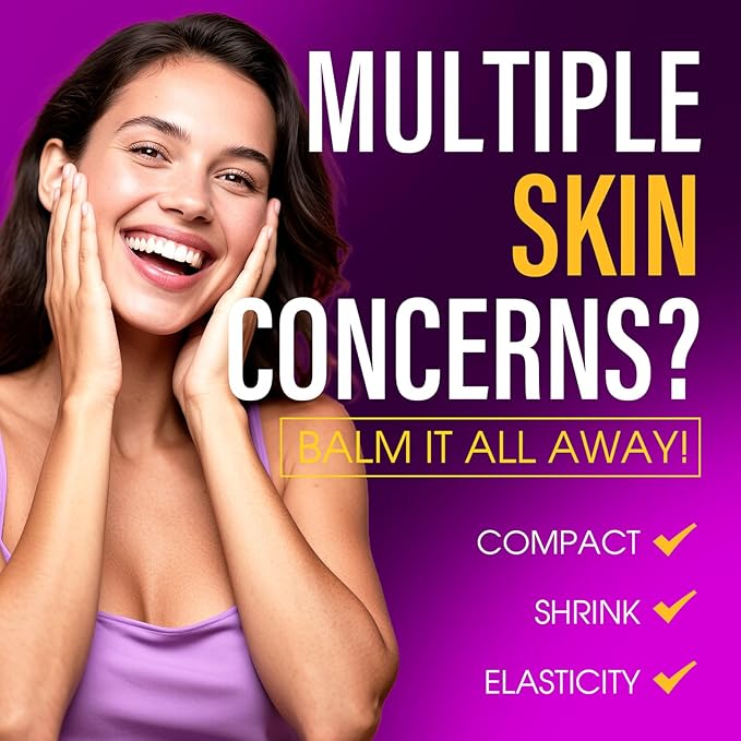 Calcium Volume Multi Balm 3-In-1 Wrinkle Bounce Multi Balm Stick Collagen Moisturing Stick with Calcium Almond &amp Vitamin for Eyes Neck and Forehead
