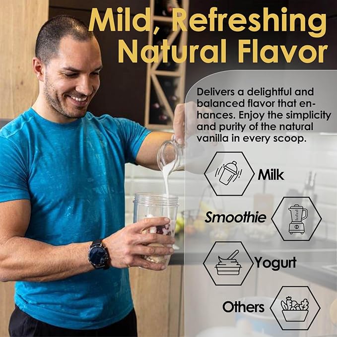 NATURE TARGET Isolate Whey Protein Powder Vanilla 25g Protein Low Carb Sugar-Free &amp Gluten-Free 5.5g BCAAs Rich in Fibers &amp Minerals 1.1 Pound 16 Servings