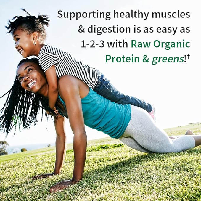 Garden of Life Powder Protein Greens Chocolate Organic 22 Ounce &amp Vegan Protein Powder - Raw Organic Meal Replacement Shakes - Vanilla - Pea
