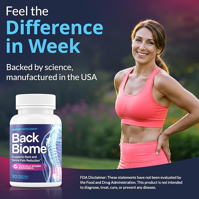 – Advanced 7-Strain Probiotic Formula for Gut &amp Back Health – Supports Digestive Balance Promotes Spinal Comfort – Non-GMO Vegan 30 Capsules