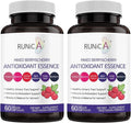 6X 6-in-1 Mixed Berry &amp Cherry Antioxidant Supplement - 6-Berry Extract for Even Skin Tone &amp Urinary Tract Health - 120 Vegan Capsules 60-Day Routine Bundle