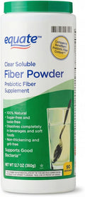 Clear Soluble Fiber Powder Prebiotic Formula Unflavored Sugar Free Easy Mix Daily Powder 12.7 oz