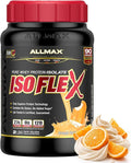 ALLMAX ISOFLEX Pure Whey Isolate Protein Powder - Gluten Free Low Lactose Sugar-Free - High-Protein Clean Keto-Friendly for Pre Post Workout Supplement for Women and Men | Orange Dreamsicle 2lb