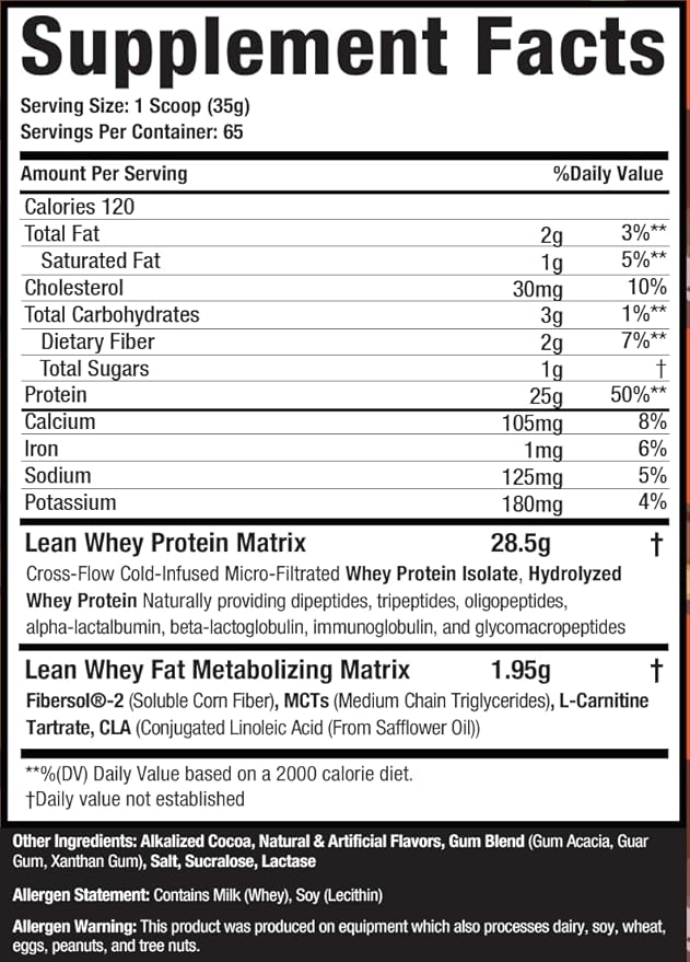 Musclesport Lean Whey Revolution™ Protein Powder - Whey Protein Isolate - Low Calorie Low Carb Low Fat Incredible Flavors - 25g Protein per Scoop - 5lb Chocolate Peanut Butter