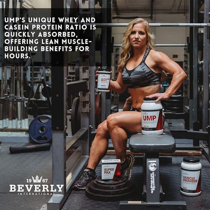 Beverly International UMP Protein Powder Vanilla. Unique Whey-Casein Ratio Builds Lean Muscle. Easy to Digest. No Bloat. (32.8 oz) 2lb .8 oz