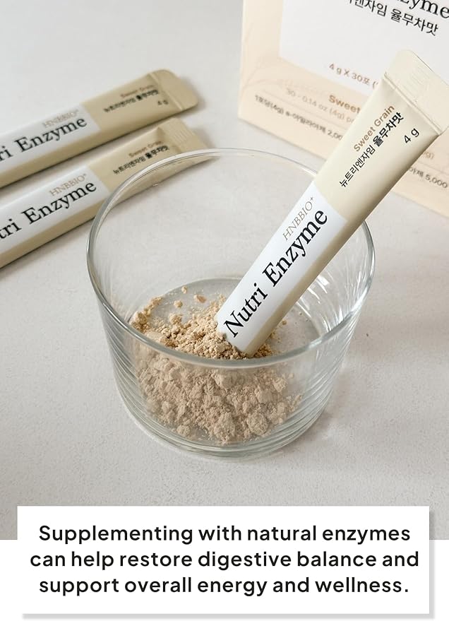Korean Food Nutri Enzyme Sweet Grains (0.14oz*30ea) Dietary Fiber Essential Amino Acids Vitamins &amp Mineral Individual Packs