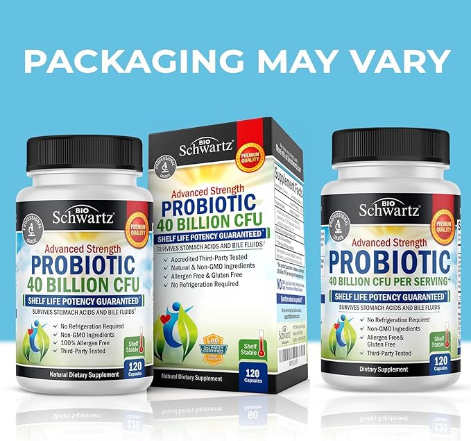 Advanced Prebiotic Gut Health Supplement (2 Month Supply) Plus 40 Billion CFU Daily Probiotic Supplement (2 Month Supply)