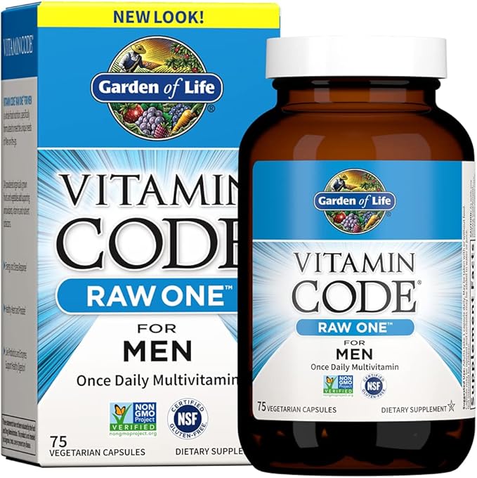 Garden of Life Multivitamin for Men Vitamin Code Raw One &amp Vitamin B Complex - Vitamin Code Raw B Complex