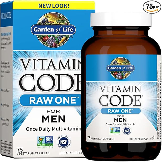 Garden of Life Vitamin Code Women's and Men's Multivitamins Bundle 120+75 Capsules