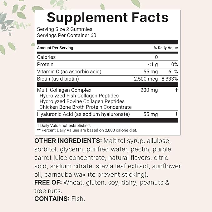 Micro Ingredients Vitamin D3 5000iu + K2 100mcg Softgels &amp Multi Collagen Peptides Gummies Bundle Pack | Essential Sunshine Vitamins | Type IIIIIIVX Protein with Biotin Hyaluronic Acid &amp