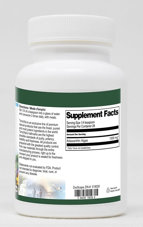 Astaxanthin Algae Powder (1 oz ZIN: 519028) - 3 Pack