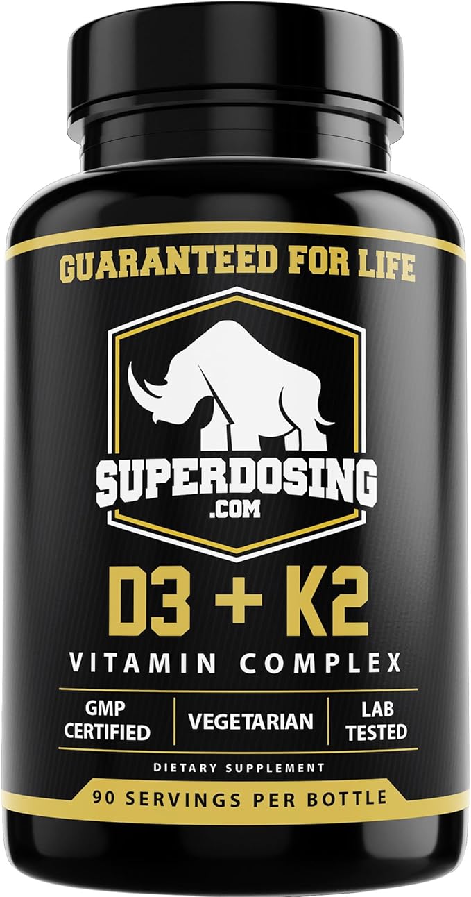 Best Value Max Strength 10000 iu Vitamin D3 and 1500 mcg Vitamin K2 Supplements 1 Bottle Pk D3K2 Vitamins and Supplements for Health. D3-K2 MK4 Capsules Best K2D3 Vitamin for Immune System.