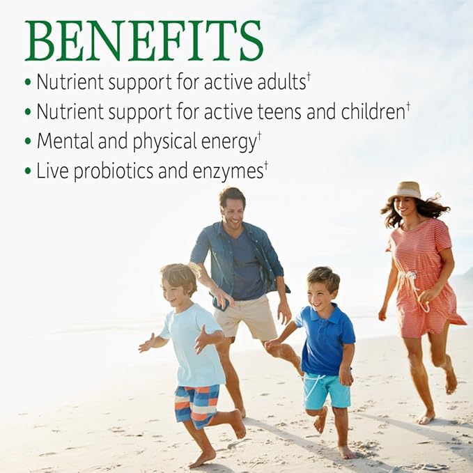 Garden of Life Multivitamin for Women MenKids Age 6 &amp up Vitamin Code Family Multi120 Vegetarian Capsules Whole Food Vitamins Food Blend &amp Probiotics Gluten Free Dietary Supplements (Pa